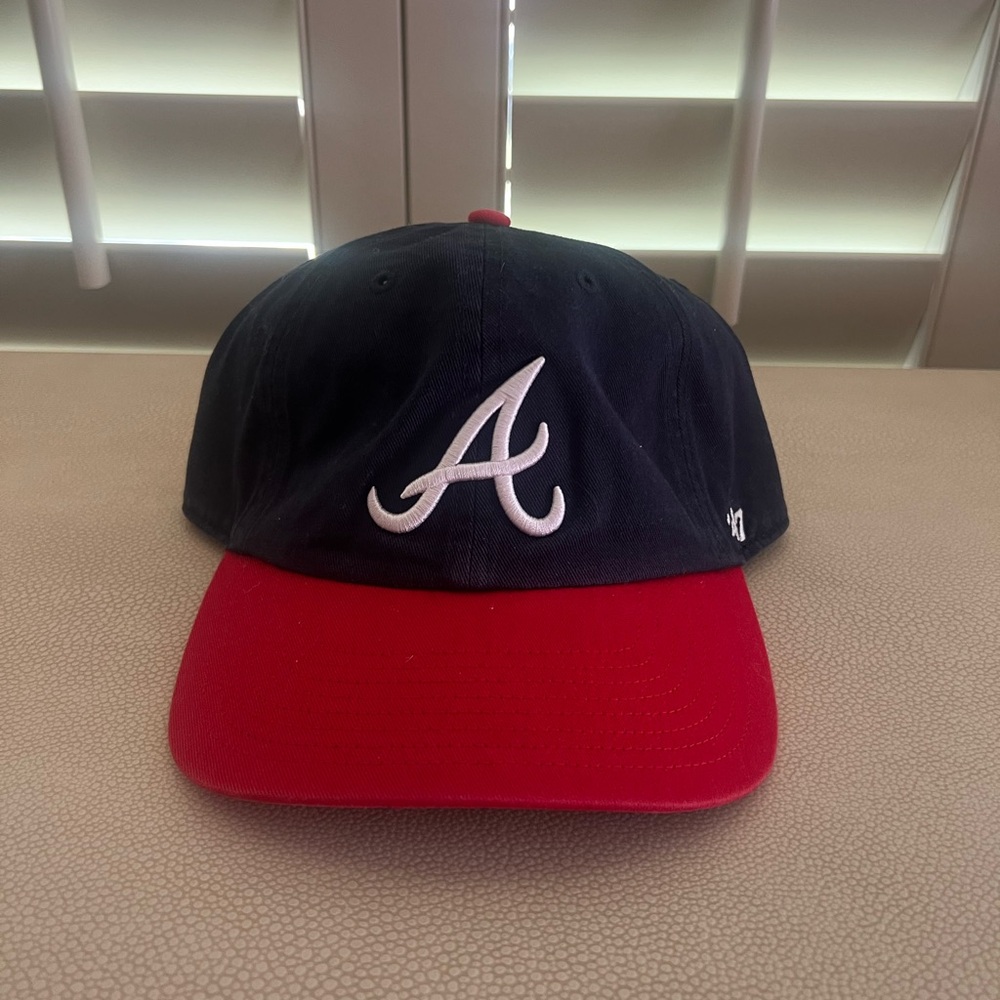 47 Brand Atlanta Braves Navy and Red Baseball Cap